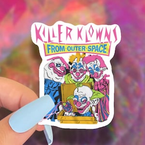 scary clown sticker