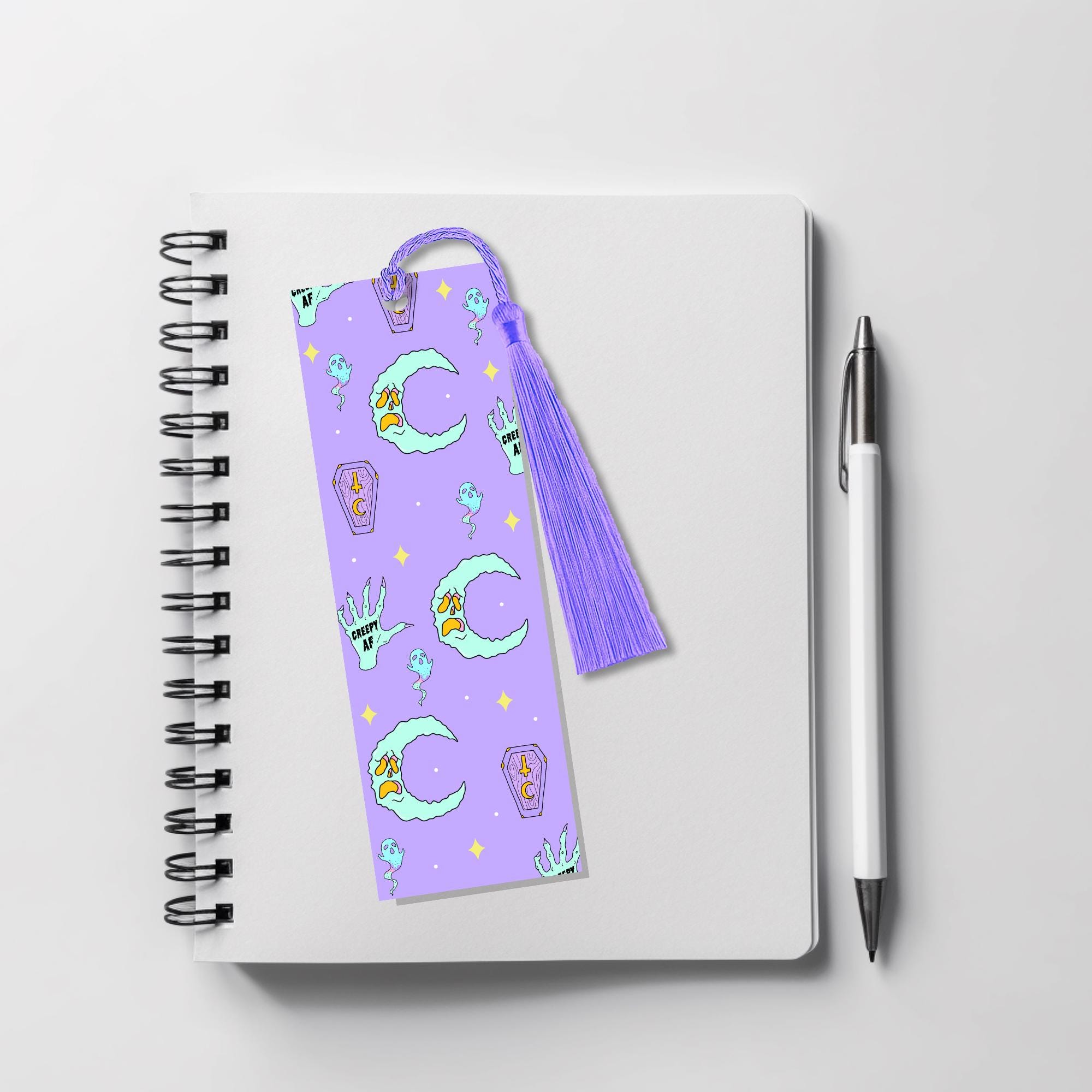 creepy pastel goth bookmark