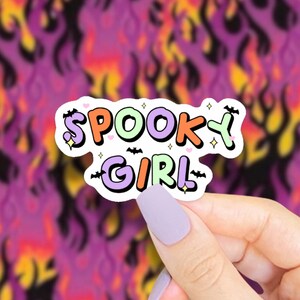 spooky girl sticker