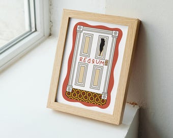 horror movie art print