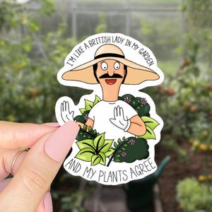 funny garden sticker