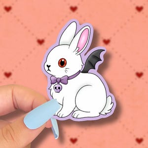 creepy bunny sticker // bunnicula sticker
