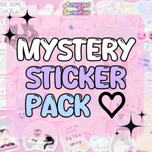 mystery sticker pack / themed random sticker bundle / cute sticker grab bag