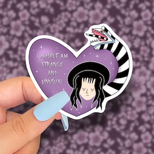 strange and unusual sticker