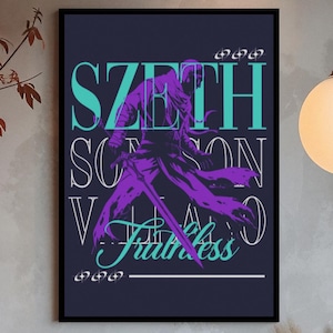 Szeth-son-son-Vallano Poster, Stormlight Archive Wall Art, Brandon Sanderson Print, Bookish Cosmere Fan Art, Fantasy Book Decor Gift