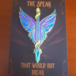 Kaladin Stormblessed Spear Enamel Pin - Brandon Sanderson Stormlight Archive Cosmere Present, Book Lovers Pin Gift for Kaladin & Dalinar Fan