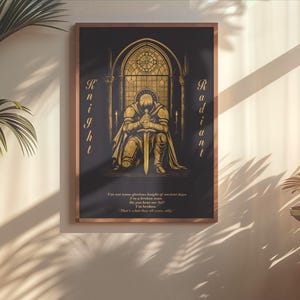 Knight Radiant Poster, Stormlight Archive Fan Art, Brandon Sanderson the Way of Kings Cosmere Gift, Fantasy Wall Art, Gift for Book Lovers