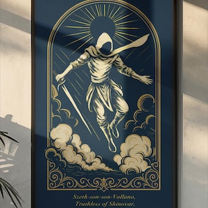 Szeth Truthless of Shinovar Poster, Stormlight Archive Wall Art, Brandon Sanderson Fantasy Poster, Cosmere, Book Lover Gift, Kaladin Dalinar