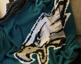 Football Team Blanket Crochet Pattern - Philly Inspired