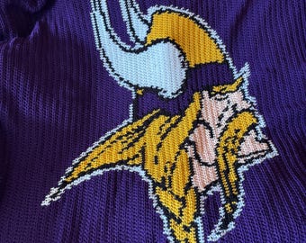 Football Team Blanket Crochet Pattern - Minnesota Inspired