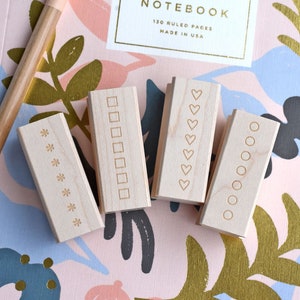 Check Box Stamp, Checklist Planner Stamp, Bullets Stamp, To Do List Stamp, Asterisk Stamp, Bullet Journal Stamp, Bujo Stamp