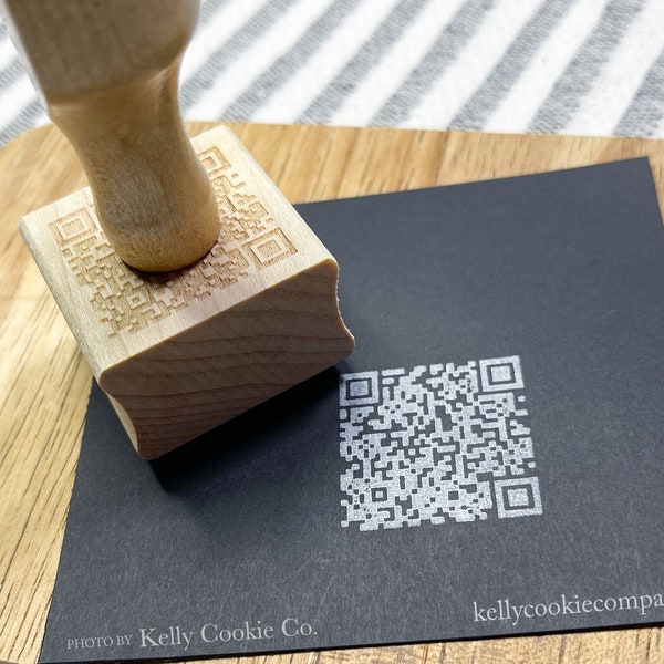 QR Code Stamp - Custom QR Code - Personalized QR Code Stamp - Custom Url Code stamp, Qr Code Label, Website Stamp, Rubber Stamp
