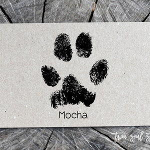 Paw Print Stamp, Dog Paw, Cat Paw, Personalized Pet Name Stamp, Pet Signature Stamp, Cat Mom Gift, Dog Mom Gift, Pet Lover Gift Idea image 4