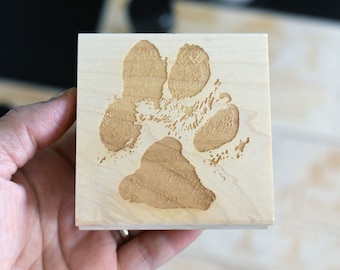 Paw Print Stamp, Dog Paw, Cat Paw, Personalized Pet Name Stamp, Pet Signature Stamp, Cat Mom Gift, Dog Mom Gift, Pet Lover Gift Idea