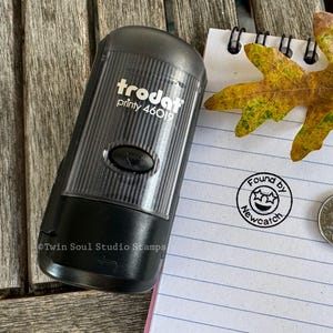 Carimbo personalizado para geocache | Carimbo autoentintado para diário de geocaching | Presente personalizado para localizador de caches | Carimbo para registro de campo | Carimbo para caminhante | Presente para cacher