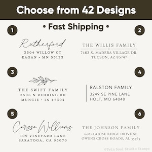 Address Stamp | Custom Rubber Address Stamp Self-Inking | Personalized Return Address Stamp