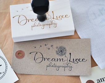 Custom Logo Rubber Stamp: Laser Engraved Business Stamper