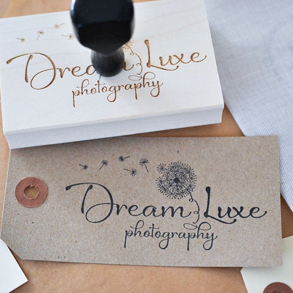 Custom Logo Rubber Stamp: Laser Engraved Business Stamper