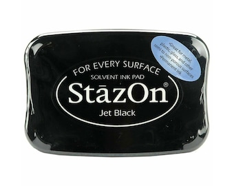 StazOn Jet Black Solvent Ink Pad - Archival Ink