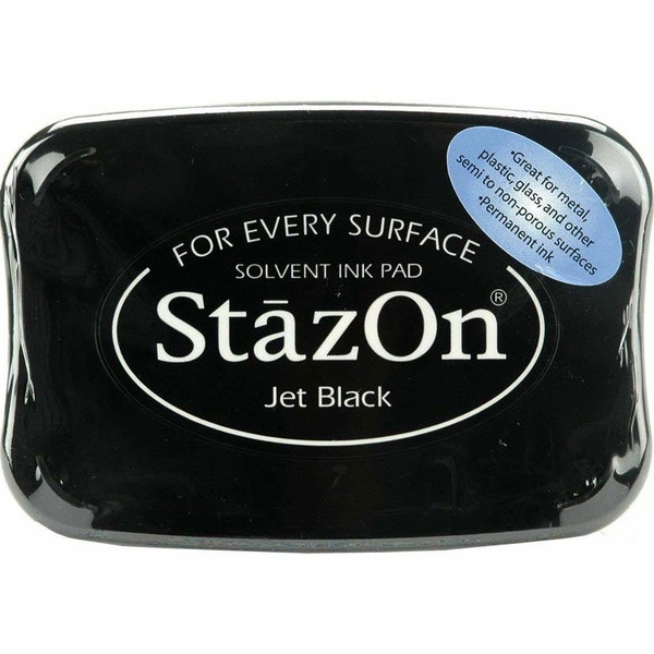 StazOn Jet Black Solvent Ink Pad - Archival Ink