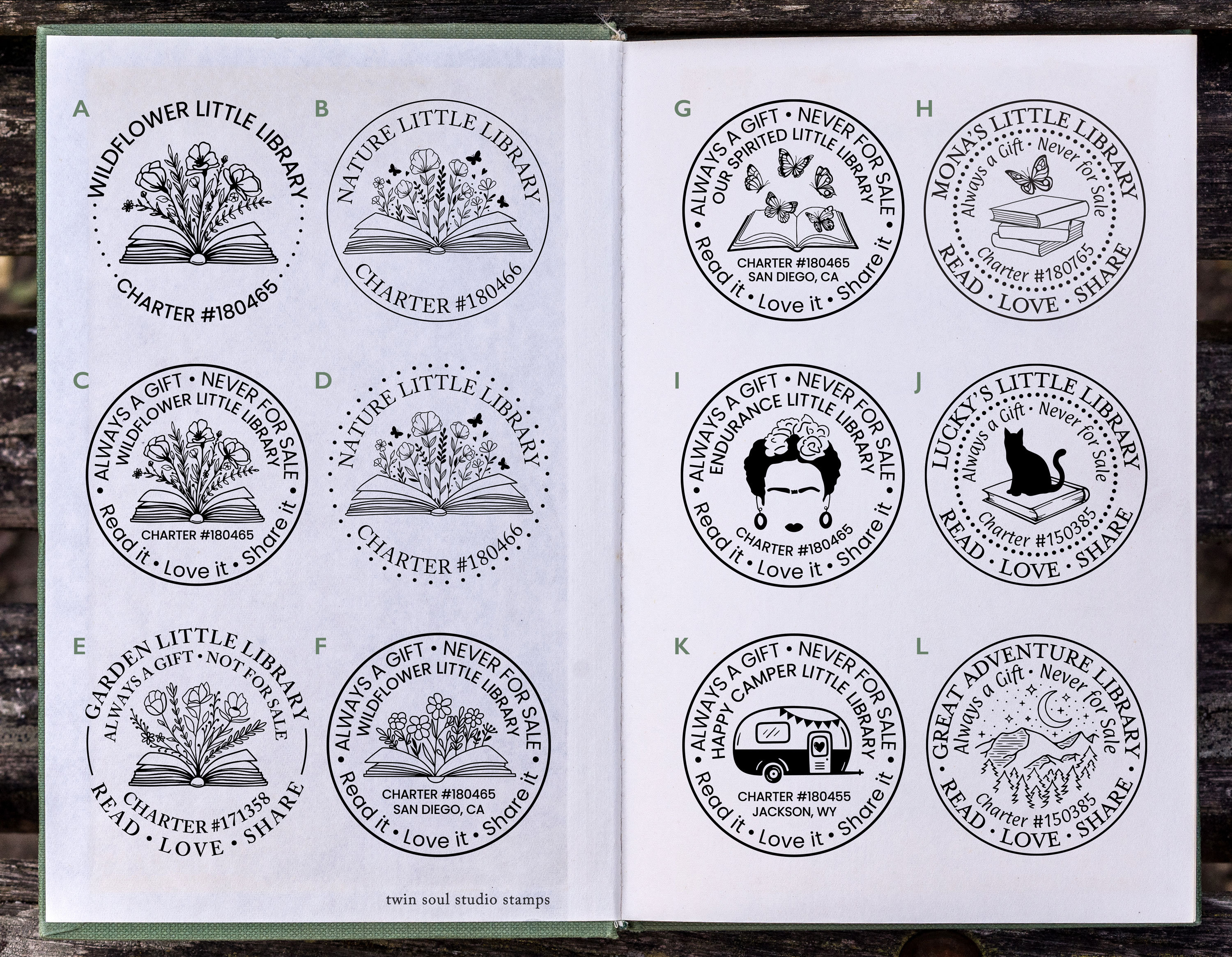 Little Library Stamp Set （Standard Artisan Stamp – Little