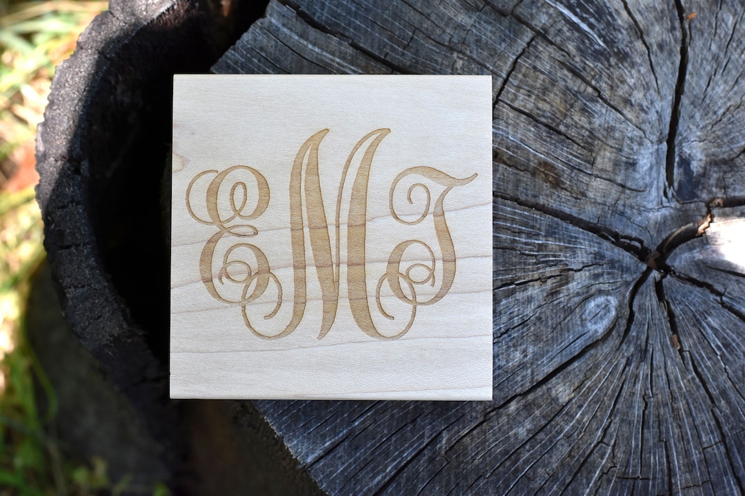 Custom Monogram Stamp, Script Monogram, Personalized Wedding Stamp