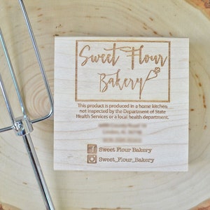 Custom Cottage Food Label Stamp: Home Kitchen Stamp image 6