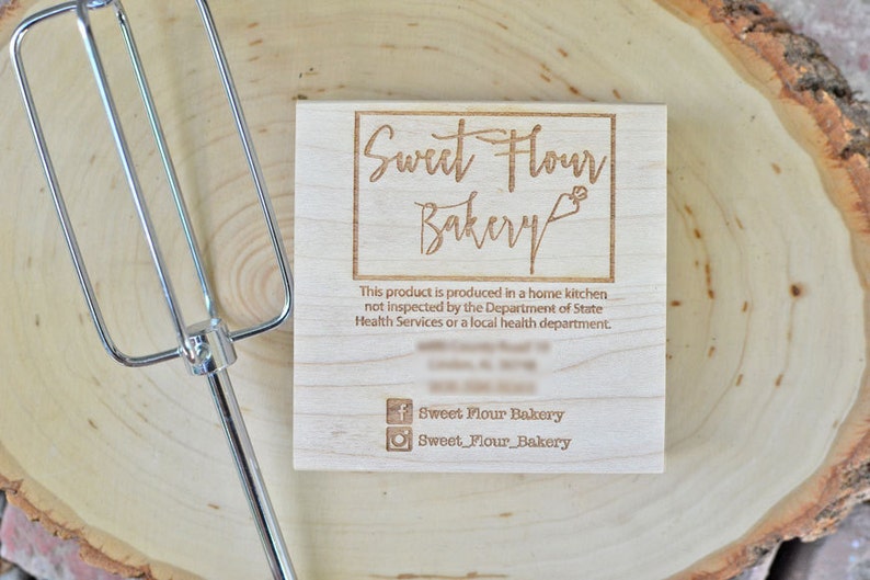 Custom Cottage Food Label Stamp: Home Kitchen Stamp image 6