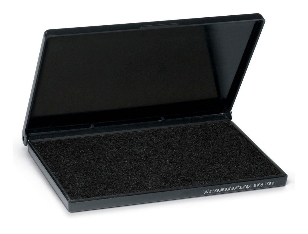 Large All Purpose Felt Ink Stamp Pad - Black, Blue, Red, NOT Waterproof ...