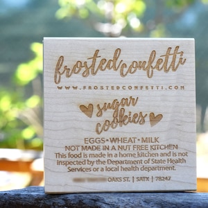 Custom Cottage Food Label Stamp: Home Kitchen Stamp image 9