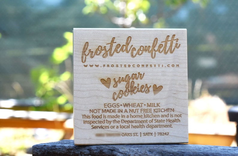 Custom Cottage Food Label Stamp: Home Kitchen Stamp image 9