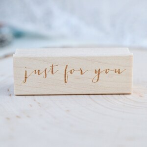 Just for You Phrase Stamp - Gepersonaliseerde Postzegel - Kalligrafie Stempel