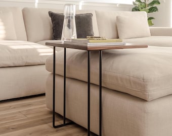 Walnut Side End Table Mid-Century Modern