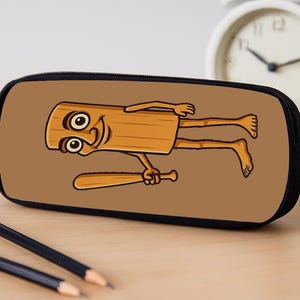 Estuche divertido de Tung Tung Sahur, estuche con cremallera para profesores, regalo personalizado para profesores, regalo de agradecimiento para profesores, estuche con meme de hombre.