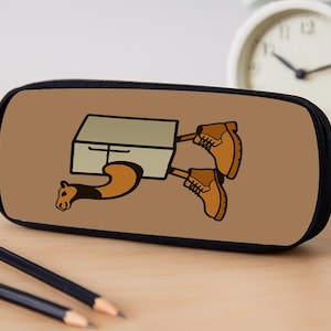 Estuche Frigo Camelo con diseño de meme de nevera, estuche con cremallera para profesores, regalo personalizado para profesores, regalo de agradecimiento para profesores, estuche con diseño de meme de hombre.