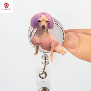 Meme dog badge reel | Nurse badge reel | retractable badge reel | funny meme badge reel | student Nurse gift | coworker gift |cute badge