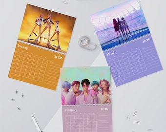 K-Pop 2026 Wall Calendar | Standard Wall Calendar, Demon hunter calendar, Matte and Glossy calendar, Animated Calendar
