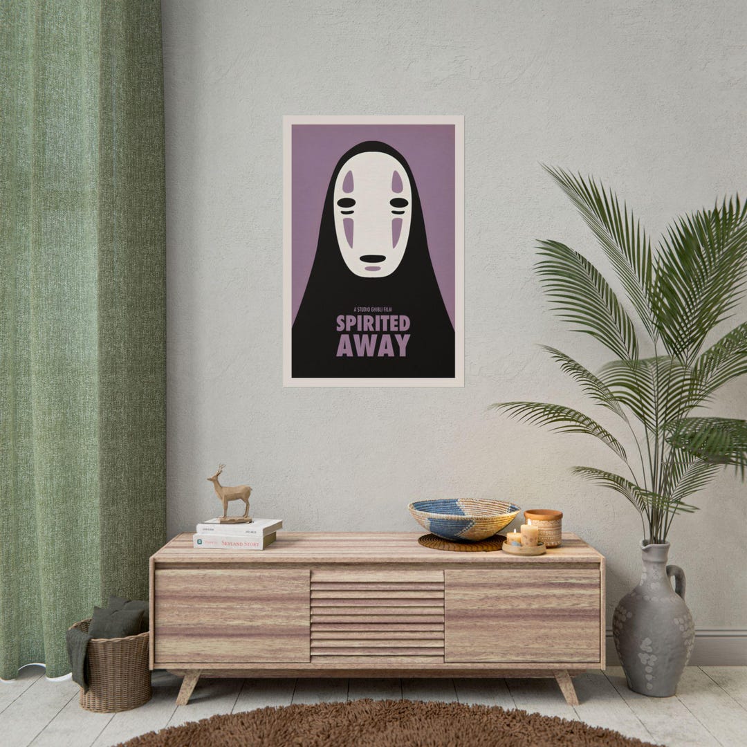 No-face Spirited Away Poster | Rolled Poster, Studio Ghibli Inspired ...