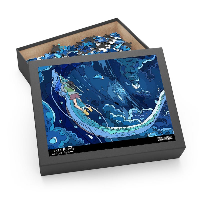 Spirited Away Puzzle (120, 252, 500-Piece). Studio Ghibli Puzzle. Cute Artsy Puzzle Inspired by Studio Ghibli. Anime Puzzle