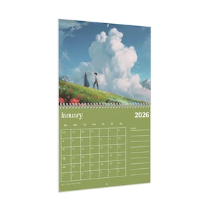 2026 Wall Calendar, Cute  Calendar, Desk Planner, Anime, Gift for Kids & Adults, Monthly Planner. 2025. Ghibli