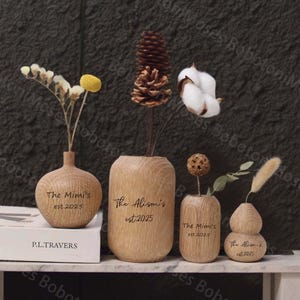 Custom Wooden Vase,Wooden Vessel,Artistic Vase,Eco-Friendly Home Déco,Gift For Gardens Lovers,Anniversary Gift,Wedding Gift,Unique Gift