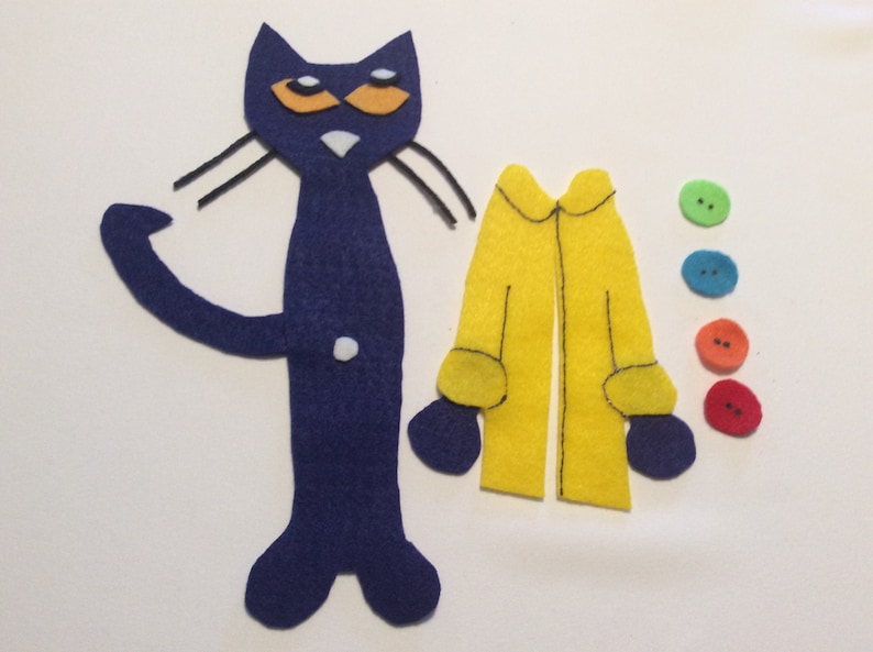 Pete the Cat and His Four Groovy Buttons by Eric Litwin /& James Dean Felt Story