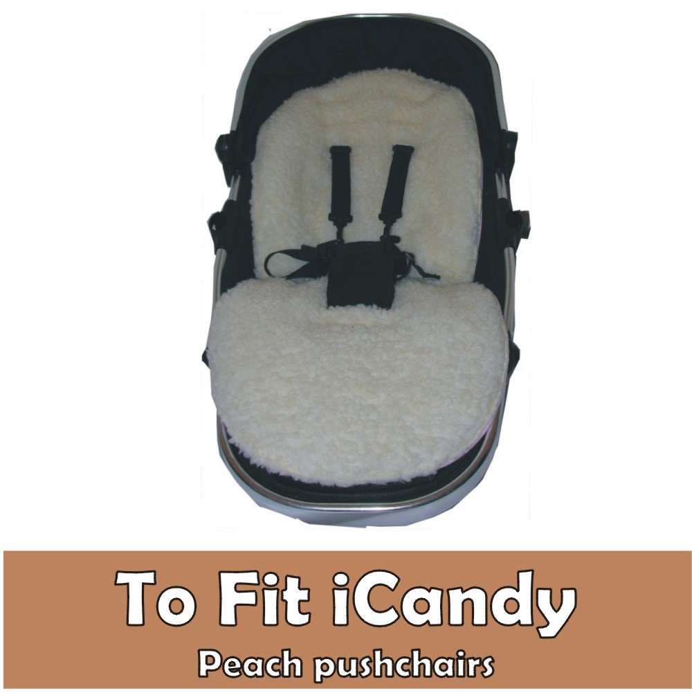 Luxury Sheepskin Sheepskin Pram Liner Icandy Peach Baa Baby
