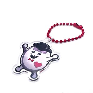 The Hundred Line: Last Defense Academy - Sirei - Double Sided Beaded Chain Acrylic Charm Keychain