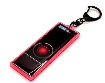 2001: A Space Odyssey - HAL 9000 - Glow in the Dark Acrylic Keychain Charm