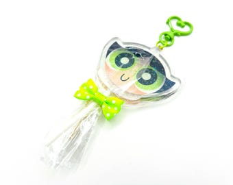 The Powerpuff Girls - Powerpop Buttercup - Acrylic Lollipop Keychain Charm
