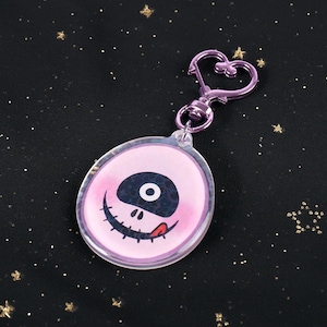 Master Detective Archives: Rain Code - Makoto Kagutsuchi Mask - Double Sided Acrylic Keychain Charm