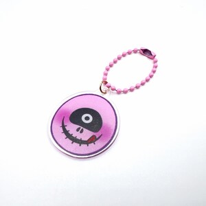 Master Detective Archives: Rain Code - Makoto Kagutsuchi Mask - Beaded Chain Acrylic Charm Keychain