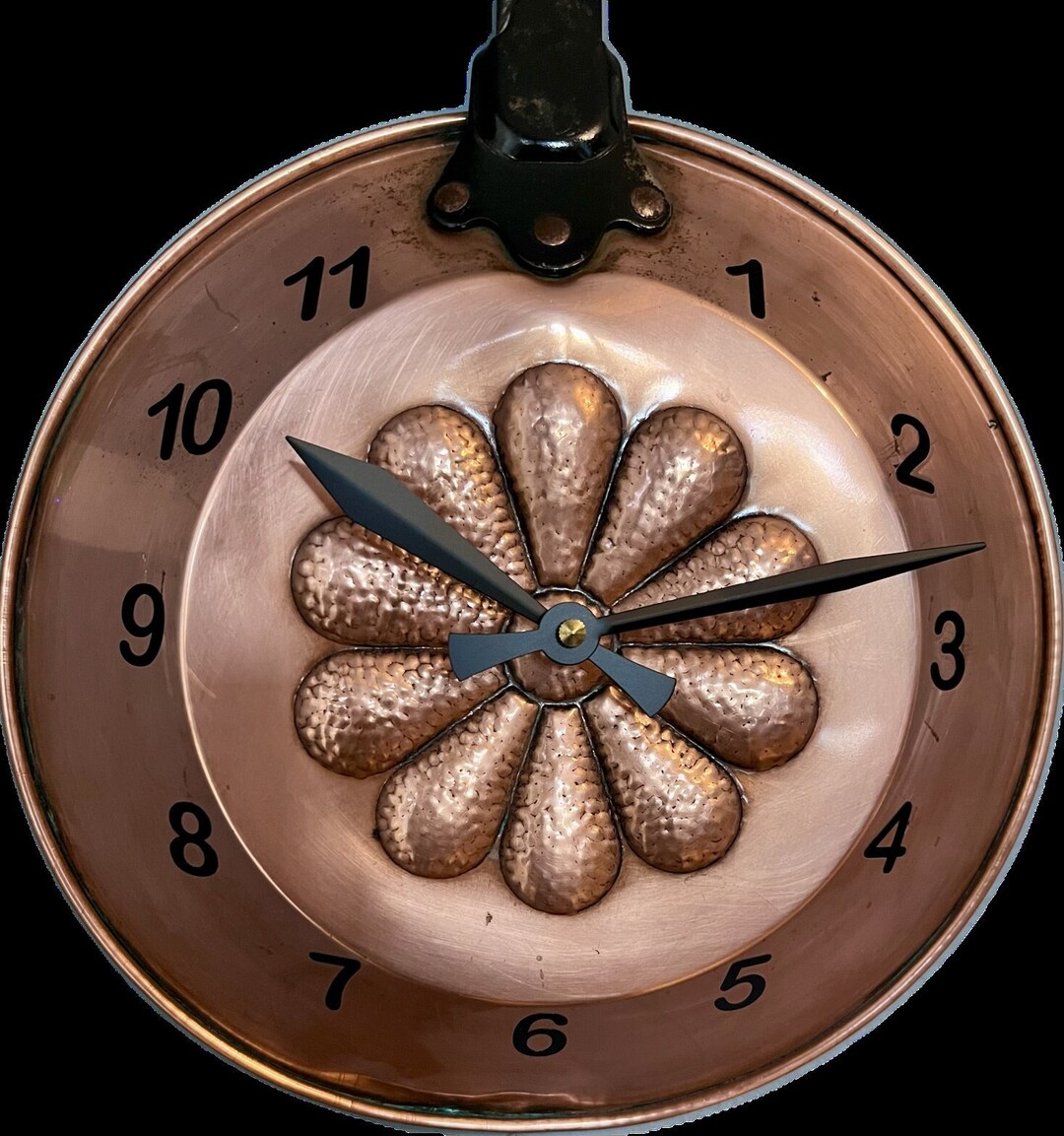 Copper Clock Fireplace Ash Scoop Decorative Mantel Etsy