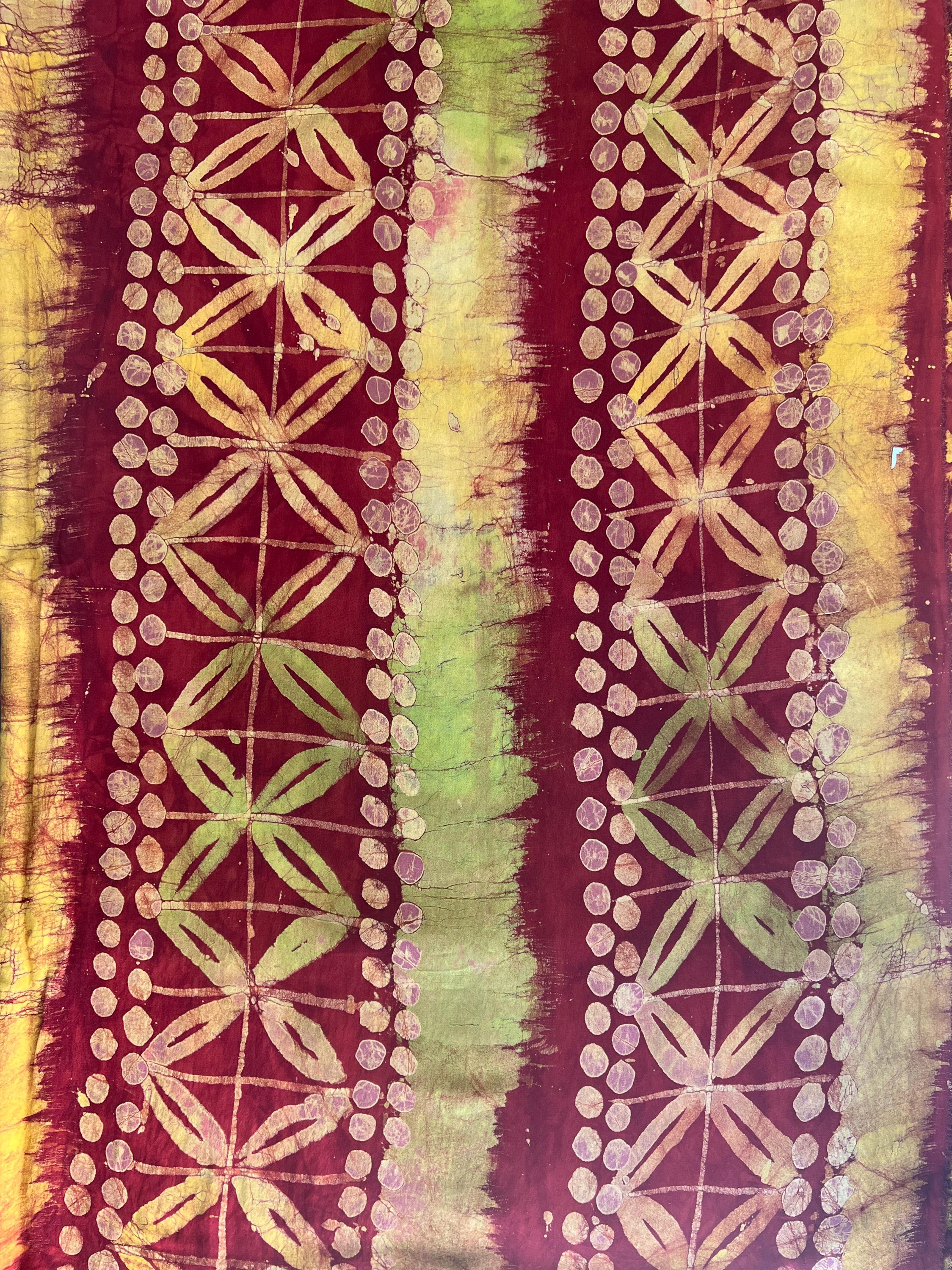 Handmade Batik Adire African Cotton Fabric: Tie-dye Print, 5 Yards - Etsy